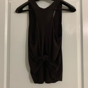 DYI Tie Back tank, black, L